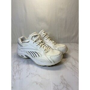 Reebok DMX MAX Men's 10 Lace-Up Athletic Walking Shoes - White - GUC